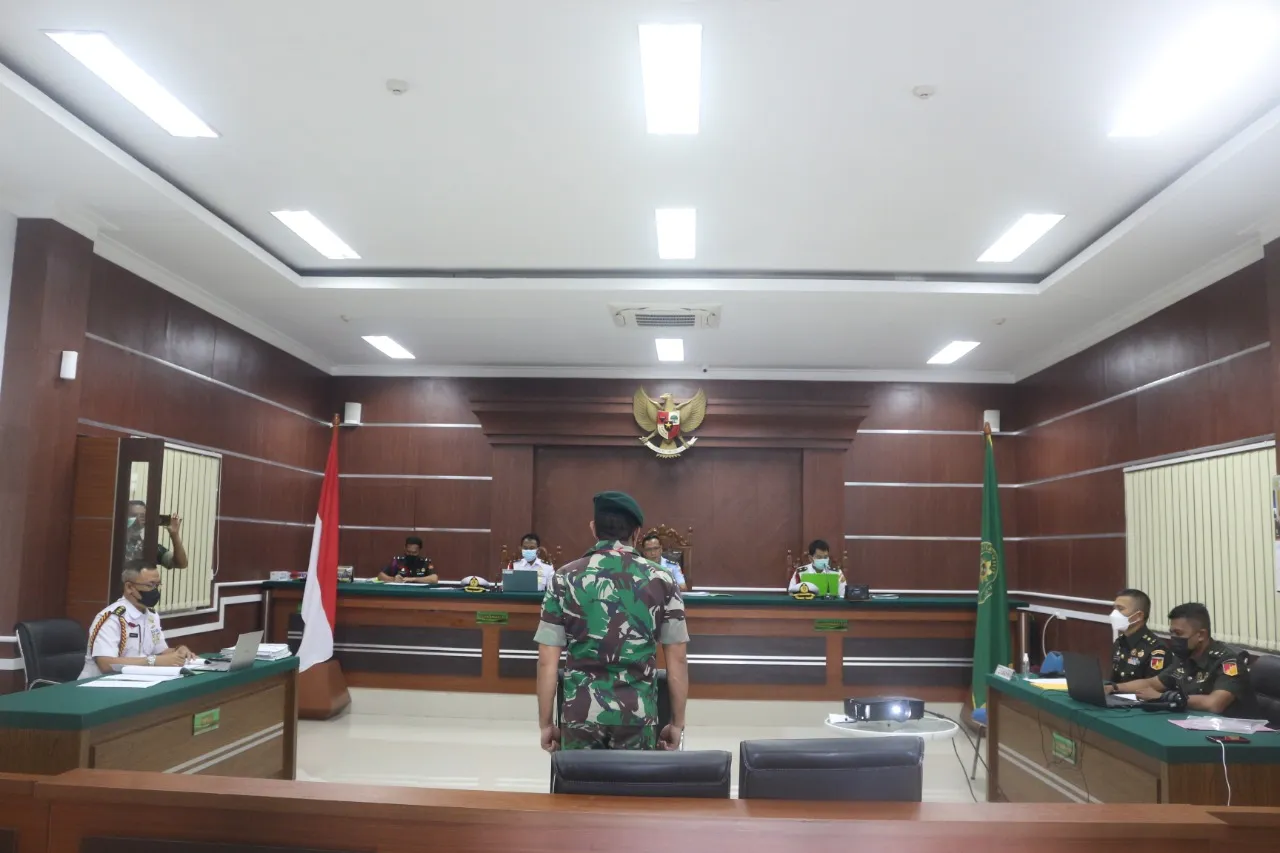 PENGADILAN MILITER III-17 MANADO GELAR SIDANG ONLINE/DARING